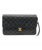 CHANELシャネル）の古着「マトラッセチェーンリュックサック」｜ブラック