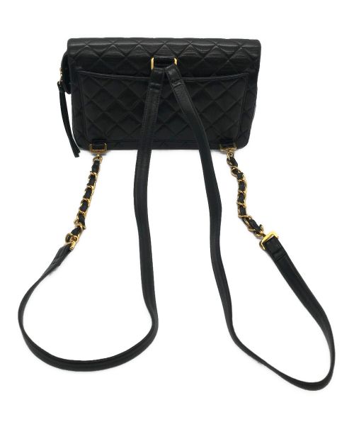 CHANEL（シャネル）CHANEL (シャネル) マトラッセチェーンリュックサック ブラックの古着・服飾アイテム