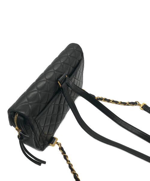 CHANEL（シャネル）CHANEL (シャネル) マトラッセチェーンリュックサック ブラックの古着・服飾アイテム
