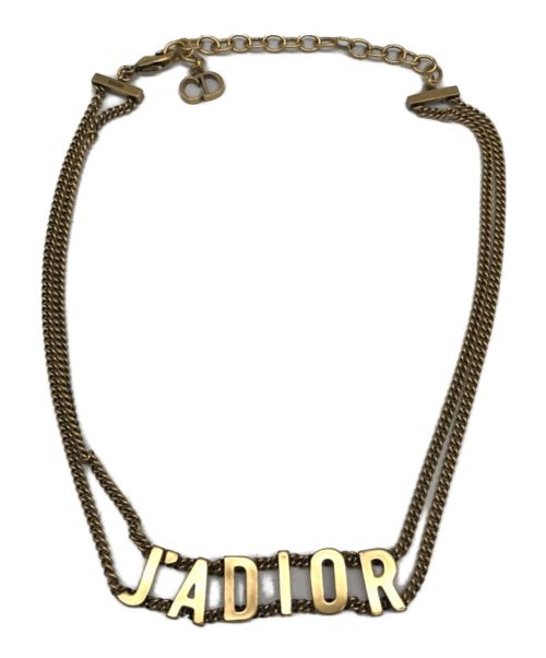 Dior（ディオール）Dior (ディオール) JA DIORチョーカー ゴールドの古着・服飾アイテム