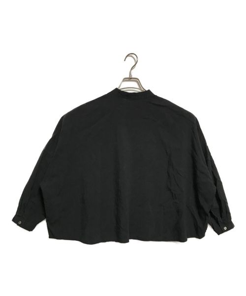 ARTS&SCIENCE（アーツアンドサイエンス）ARTS&SCIENCE (アーツアンドサイエンス) ハイカウントリネンシルク バルキーシャツ ブラック サイズ:1の古着・服飾アイテム
