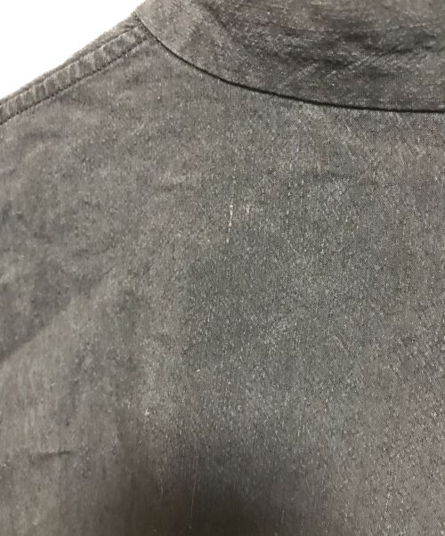 ARTS&SCIENCE（アーツアンドサイエンス）ARTS&SCIENCE (アーツアンドサイエンス) ハイカウントリネンシルク バルキーシャツ ブラック サイズ:1の古着・服飾アイテム