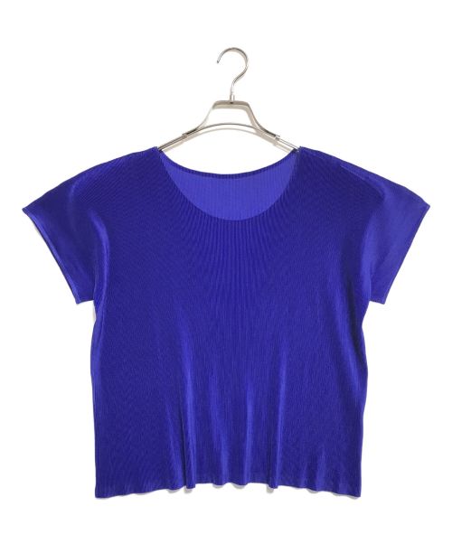 PLEATS PLEASE（プリーツプリーズ）PLEATS PLEASE (プリーツプリーズ) プリーツブラウス ブルー サイズ:3の古着・服飾アイテム