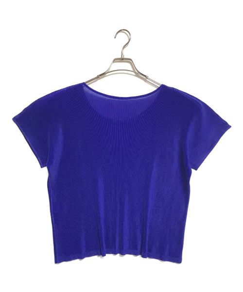 PLEATS PLEASE（プリーツプリーズ）PLEATS PLEASE (プリーツプリーズ) プリーツブラウス ブルー サイズ:3の古着・服飾アイテム