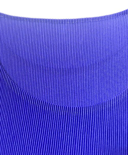 PLEATS PLEASE（プリーツプリーズ）PLEATS PLEASE (プリーツプリーズ) プリーツブラウス ブルー サイズ:3の古着・服飾アイテム