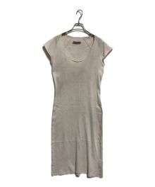 MARTIN MARGIELA（マルタン・マルジェラ）の古着「フレンチスリーブワンピース」｜ベージュ