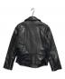 beautiful people (ビューティフルピープル) UNITED ARROWS (ユナイテッドアローズ) シープレザーライダースジャケット ブラック サイズ:150：7000円