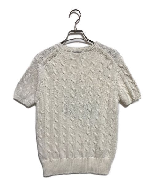 Mardi Mercredi（マルディメクルディ）Mardi Mercredi (マルディメクルディ) エンブロイダリーニット ホワイト サイズ:FREEの古着・服飾アイテム