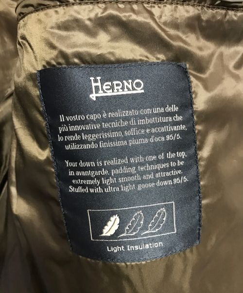 HERNO（ヘルノ）HERNO (ヘルノ) ダウンジャケット グリーン サイズ:SIZE 44(下記参照)の古着・服飾アイテム