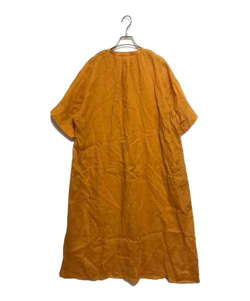 08sircus（ゼロエイトサーカス）08sircus (ゼロエイトサーカス) ギャザーワンピース オレンジ サイズ:1の古着・服飾アイテム