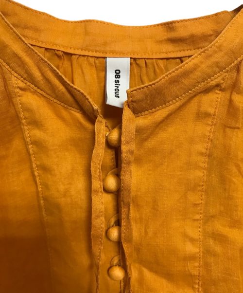 08sircus（ゼロエイトサーカス）08sircus (ゼロエイトサーカス) ギャザーワンピース オレンジ サイズ:1の古着・服飾アイテム