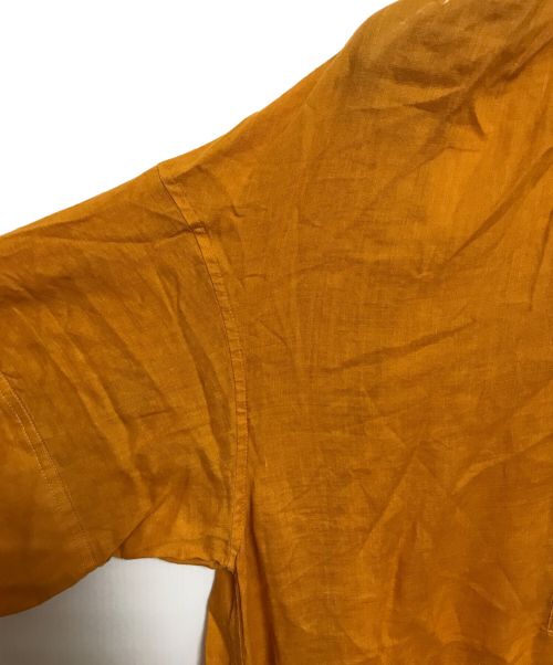 08sircus（ゼロエイトサーカス）08sircus (ゼロエイトサーカス) ギャザーワンピース オレンジ サイズ:1の古着・服飾アイテム