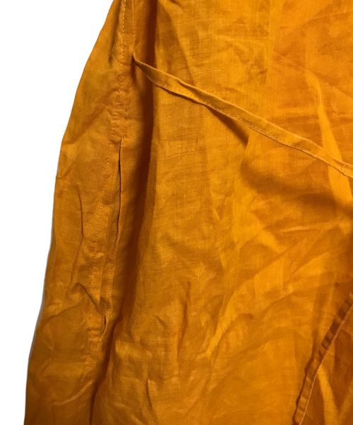 08sircus（ゼロエイトサーカス）08sircus (ゼロエイトサーカス) ギャザーワンピース オレンジ サイズ:1の古着・服飾アイテム