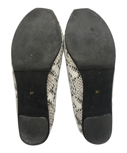 yuko imanishi（ユウコイマニシ）yuko imanishi (ユウコイマニシ) フラットパンプス グレー サイズ:SIZE 37の古着・服飾アイテム