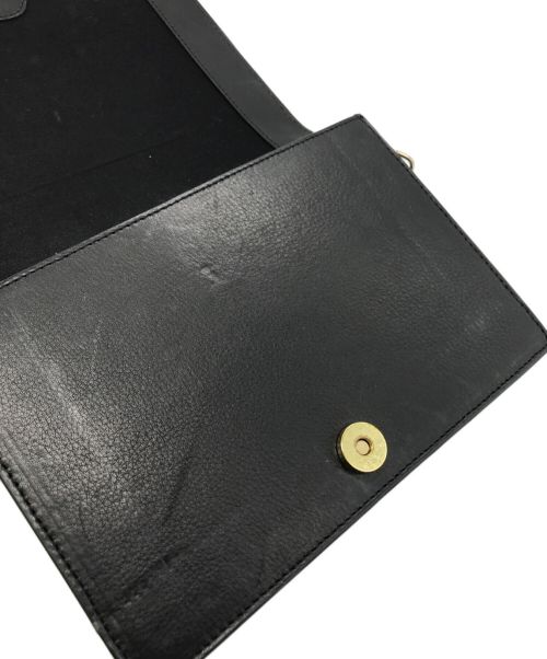 FABIO RUSCONI（ファビオルスコーニ）FABIO RUSCONI (ファビオルスコーニ) スタッズショルダーバッグ ブラックの古着・服飾アイテム