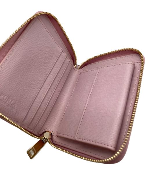 FURLA（フルラ）FURLA (フルラ) ラウンドジップウォレット ピンクの古着・服飾アイテム