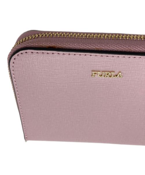 FURLA（フルラ）FURLA (フルラ) ラウンドジップウォレット ピンクの古着・服飾アイテム
