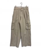 MACPHEEマカフィー）の古着「ストレッチフラノ カーゴパンツ」｜ベージュ