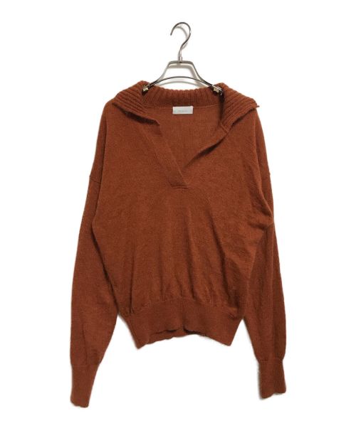 Phlannel（フランネル）Phlannel (フランネル) Mohair Silk Skipper Pullover ブラウン サイズ:0（下記参照）の古着・服飾アイテム