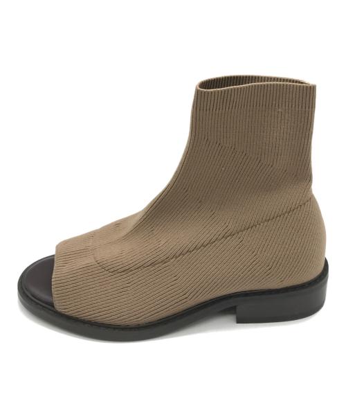 RIM.ARK（リムアーク）RIM.ARK (リムアーク) オープントゥブーツ ベージュ サイズ:36の古着・服飾アイテム