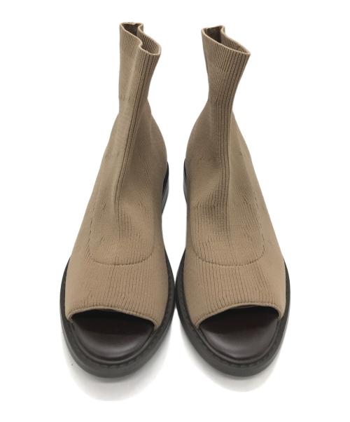 RIM.ARK（リムアーク）RIM.ARK (リムアーク) オープントゥブーツ ベージュ サイズ:36の古着・服飾アイテム