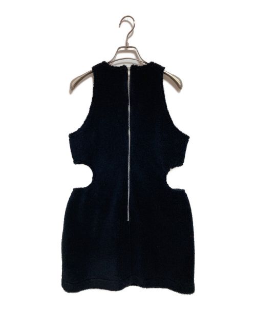 Lautashi（ラウタシー）Lautashi (ラウタシー) ノースリーブフリースワンピース ブラック サイズ:1 未使用品の古着・服飾アイテム