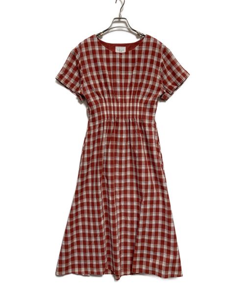 caveza（カベサ ロッソ）CAVEZA (カベサ ロッソ) チェックワンピース レッド サイズ:下記参照 未使用品の古着・服飾アイテム