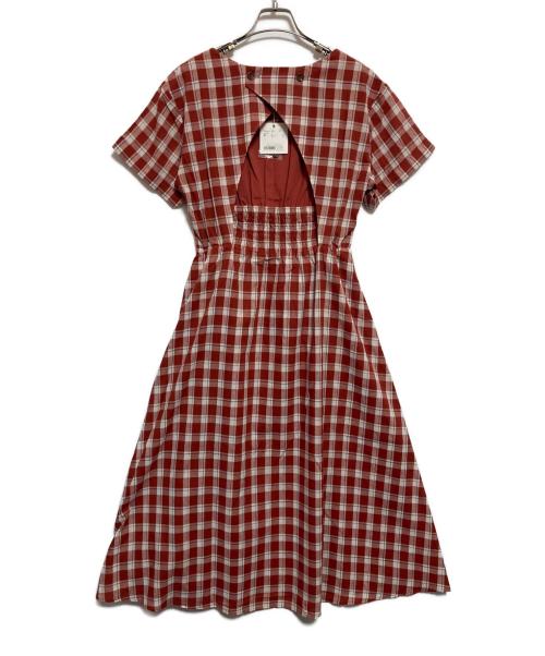 caveza（カベサ ロッソ）CAVEZA (カベサ ロッソ) チェックワンピース レッド サイズ:下記参照 未使用品の古着・服飾アイテム