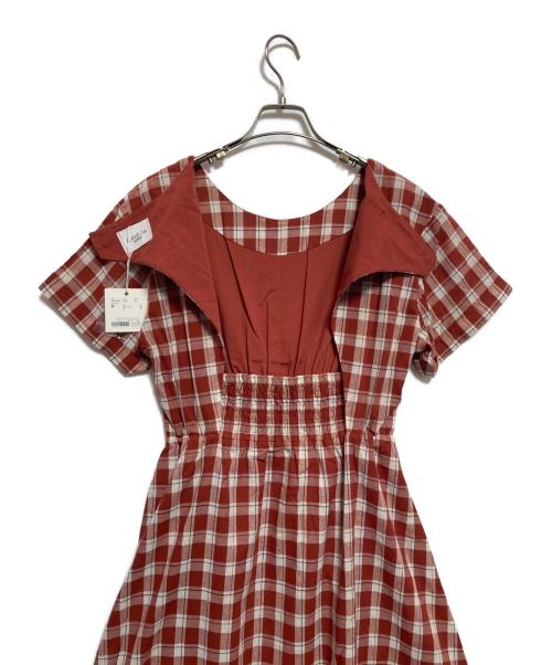 caveza（カベサ ロッソ）CAVEZA (カベサ ロッソ) チェックワンピース レッド サイズ:下記参照 未使用品の古着・服飾アイテム