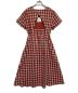 CAVEZA (カベサ ロッソ) チェックワンピース レッド サイズ:下記参照 未使用品：4000円