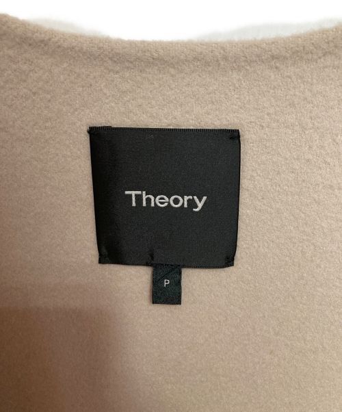 theory（セオリー）theory (セオリー) Luxe New Divide Collarless Coat ベージュ サイズ:SIZE Pの古着・服飾アイテム