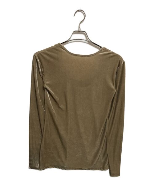 BACCA（バッカ）BACCA (バッカ) inner piece ベロアジャージー カットソー ベージュ サイズ:下記参照の古着・服飾アイテム