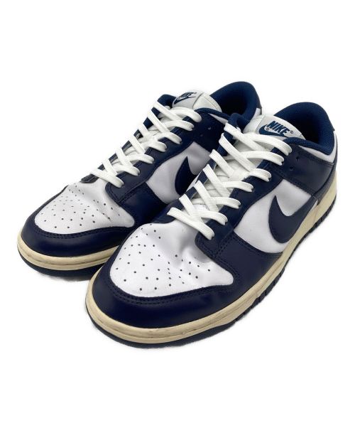 NIKE（ナイキ）NIKE (ナイキ) WMNS Dunk Low ネイビー×ホワイト サイズ:下記参照の古着・服飾アイテム