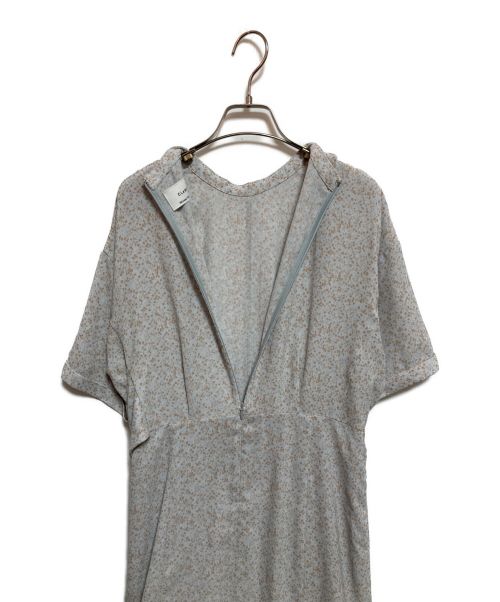 CLANE（クラネ）CLANE (クラネ) CIRCLE FLOWER ONE PIECE ブルー×ベージュ サイズ:2の古着・服飾アイテム