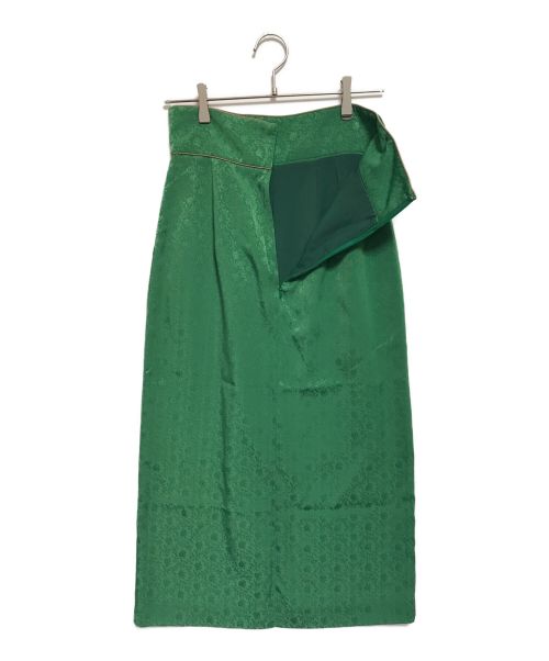 CLANE（クラネ）CLANE (クラネ) JACQUARD FLOWER SKIRT グリーン サイズ:SIZE 1 未使用品の古着・服飾アイテム