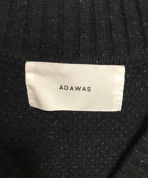 ADAWAS（アダワス）ADAWAS (アダワス) ニットツイードベスト ブラック サイズ:FREEの古着・服飾アイテム