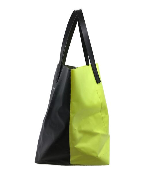 SALVAGE PUBLIC Kolepa（サルベージパブリックコレパ）SALVAGE PUBLIC Kolepa (サルベージパブリックコレパ) トートバッグ ブラック×イエローの古着・服飾アイテム