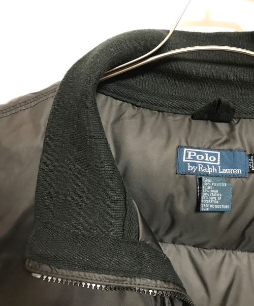 POLO RALPH LAUREN（ポロ・ラルフローレン）POLO RALPH LAUREN (ポロ・ラルフローレン) ダウンベスト ブラック サイズ:XXLの古着・服飾アイテム