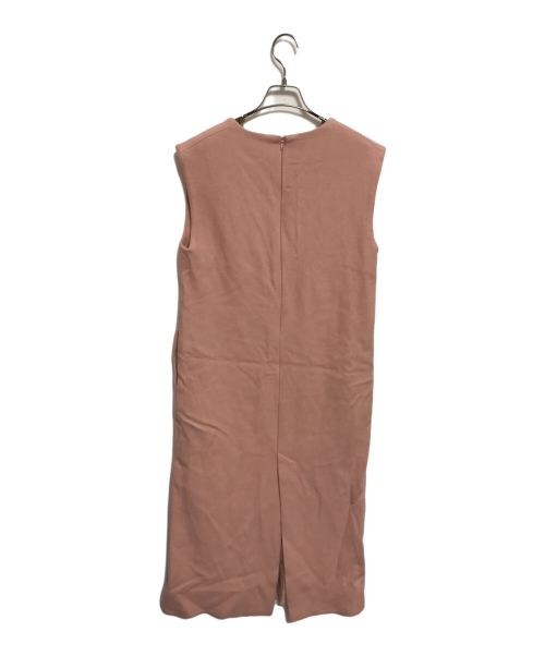 Whim Gazette（ウィムガゼット）Whim Gazette (ウィムガゼット) メルトンVネックワンピース ピンク サイズ:下記参照の古着・服飾アイテム