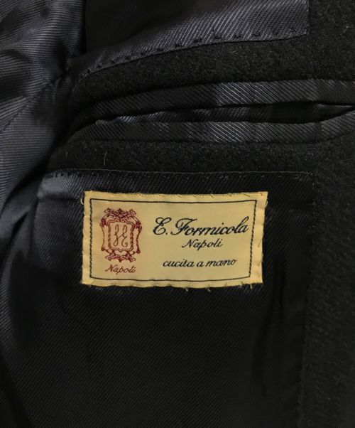 Errico Formicola Napoli（エッリコ フォルミコラ ナポリ）Errico Formicola Napoli (エッリコ フォルミコラ ナポリ) ウールコート ネイビー サイズ:SIZE 46の古着・服飾アイテム