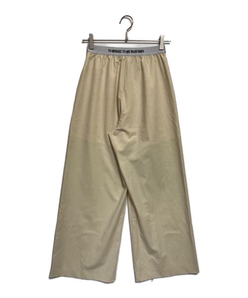 THINGS THAT MATTER（シングスザットマター）THINGS THAT MATTER (シングスザットマター) T/R DOUBLE TUCK WIDE PANTS ベージュ サイズ:SIZE1の古着・服飾アイテム