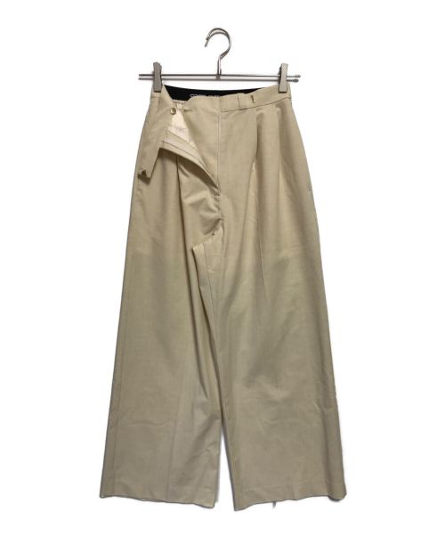 THINGS THAT MATTER（シングスザットマター）THINGS THAT MATTER (シングスザットマター) T/R DOUBLE TUCK WIDE PANTS ベージュ サイズ:SIZE1の古着・服飾アイテム