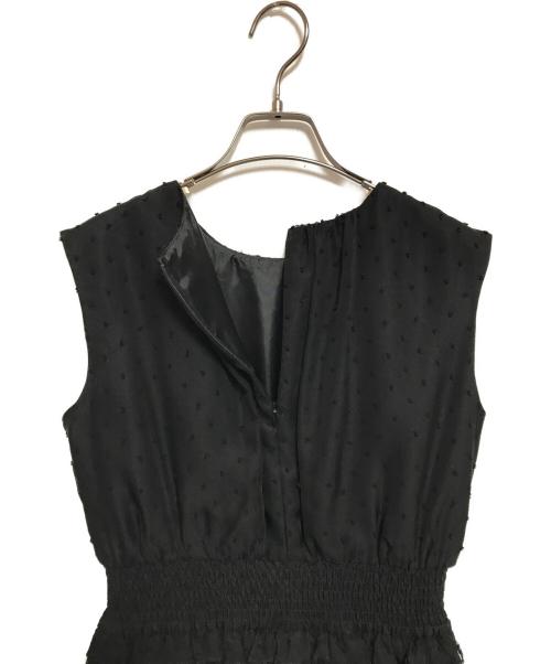 Kaene（カエン）Kaene (カエン) シャーリング×プリーツワンピース ブラック サイズ:FREEの古着・服飾アイテム