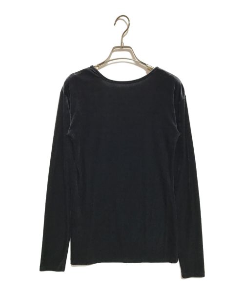 BACCA（バッカ）BACCA (バッカ) inner piece ベロアジャージー カットソー ブラック サイズ:Mの古着・服飾アイテム