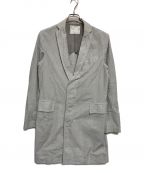sacaiサカイ）の古着「ストライプ比翼ショップコート」｜グレー