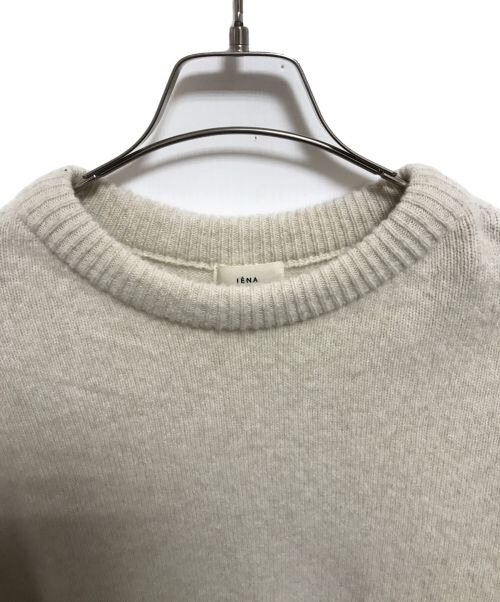 IENA（イエナ）IENA (イエナ) ウールカシミヤ脇スリットクルーネックプルオーバー ホワイト サイズ:下記参照の古着・服飾アイテム