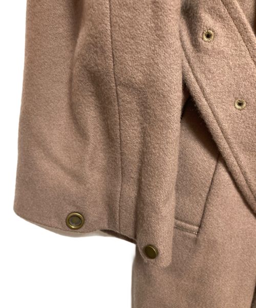 AMeLIE（アメリ）AMeLIE (アメリ) UND FRONT GATHER OPEN SLEEVE COAT ブラウン サイズ:SHの古着・服飾アイテム