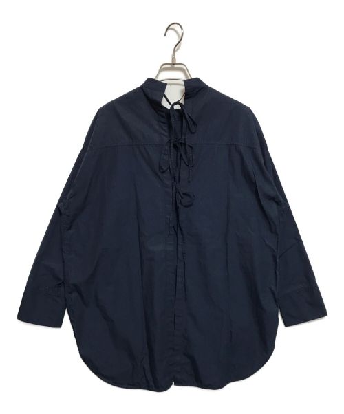 DRESSTERIOR（ドレステリア）DRESSTERIOR (ドレステリア) ブロードブラウス ネイビー サイズ:38の古着・服飾アイテム