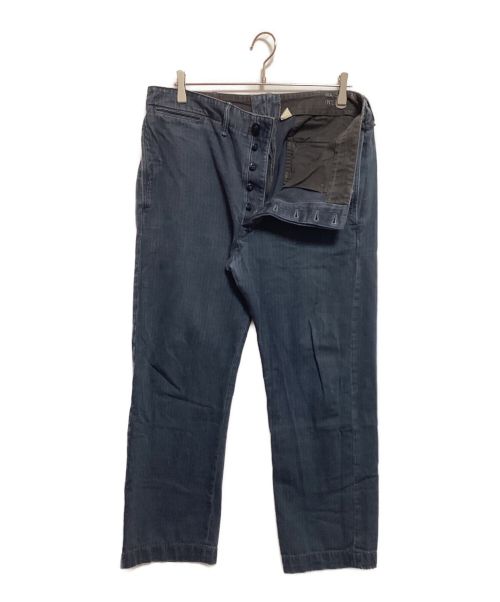 RRL（ダブルアールエル）RRL (ダブルアールエル) ヘリンボーンパンツ グレー サイズ: 36×32の古着・服飾アイテム