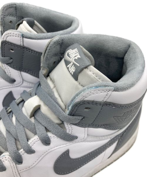 NIKE（ナイキ）NIKE (ナイキ) AIR JORDAN 1 RETRO HIGH OG グレー×ホワイト サイズ:29cmの古着・服飾アイテム